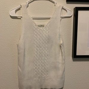 White knit tank